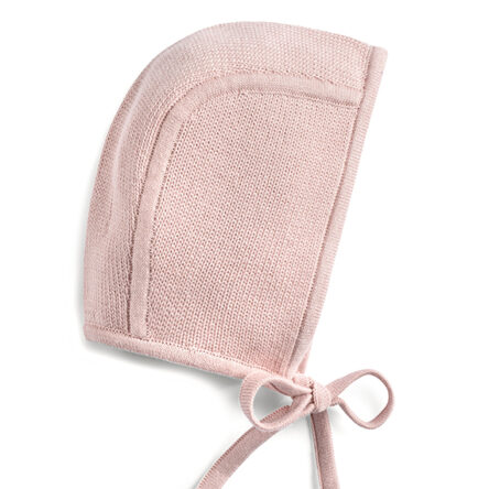Blush Flat Knit Bonnet